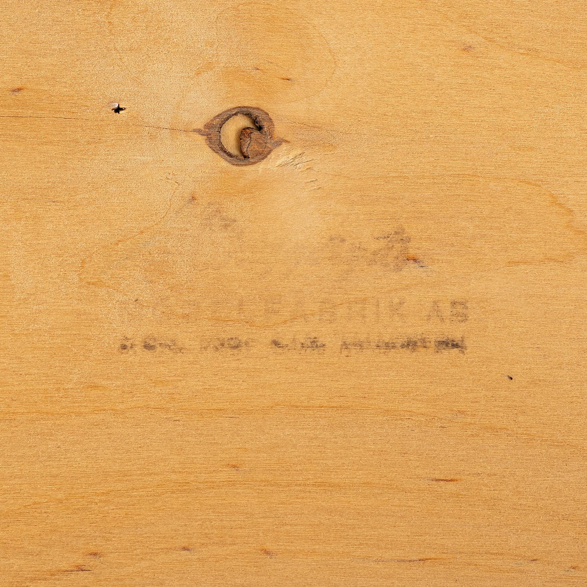 Carl Malmsten, Dining table and four plus two chairs, "Talavid", OH. Sjögren, Tranås.