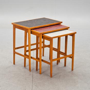 SATSBORD, 3 delar, AB Tidaholms Möbelfabrik, 1950-tal.