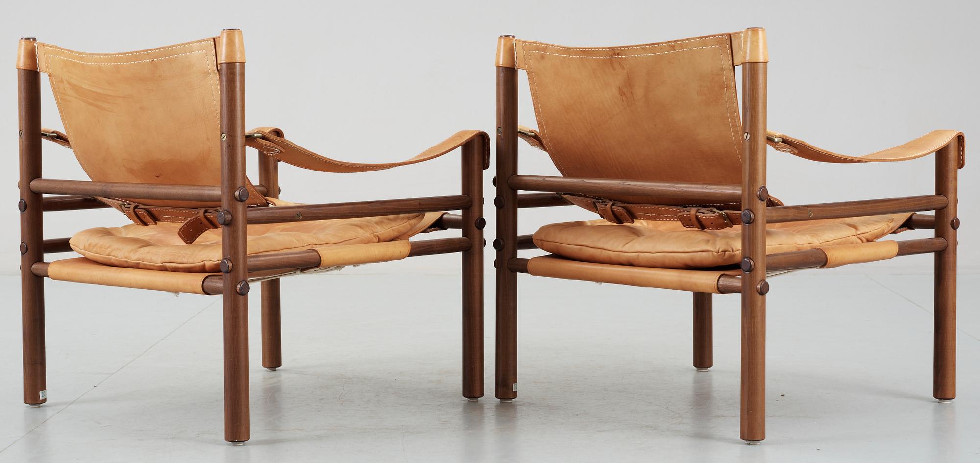 FÅTÖLJER, ett par, "Sirocco", design Arne Norell. Modellen formgiven 1964.
