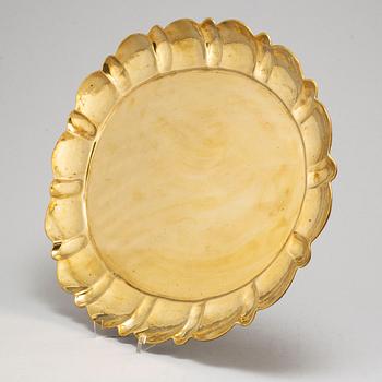 Three brass trays by Lars Holmström, Arvika.