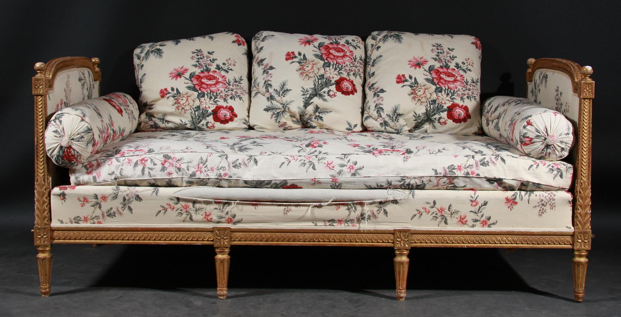 SOFFA/SÄNG, gustaviansk stil, 1900-tal.