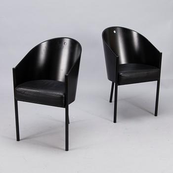 PHILIPPE STARCK, a pair of 'Costes' armchairs for Aleph, Driade, Italy. Designed 1982.