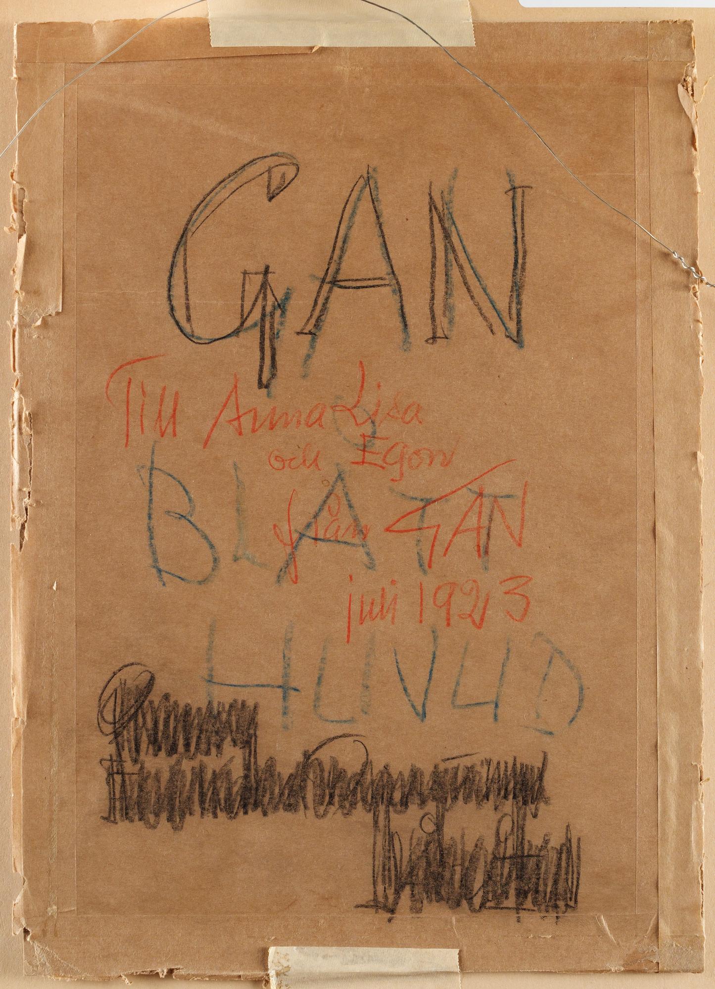 Gösta Adrian-Nilsson, Blått huvud (Blue head).