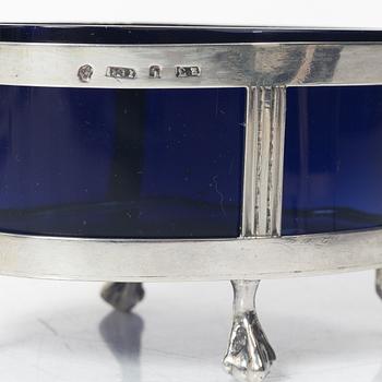 Salt cellars, two pairs of similar, silver, Sweden, around the year 1800/early 19th Century.