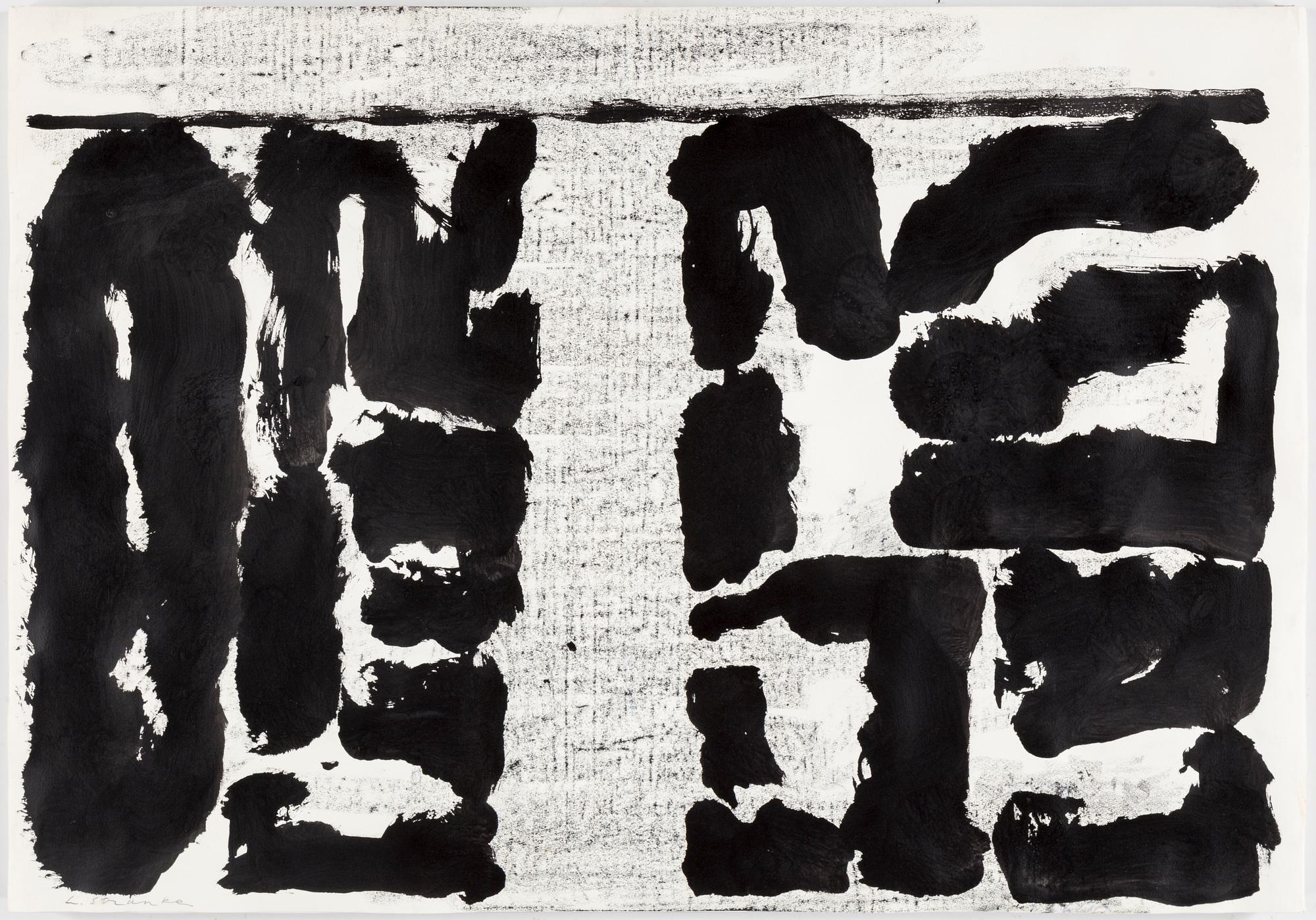 LARIS STRUNKE, Tusch, signerad.