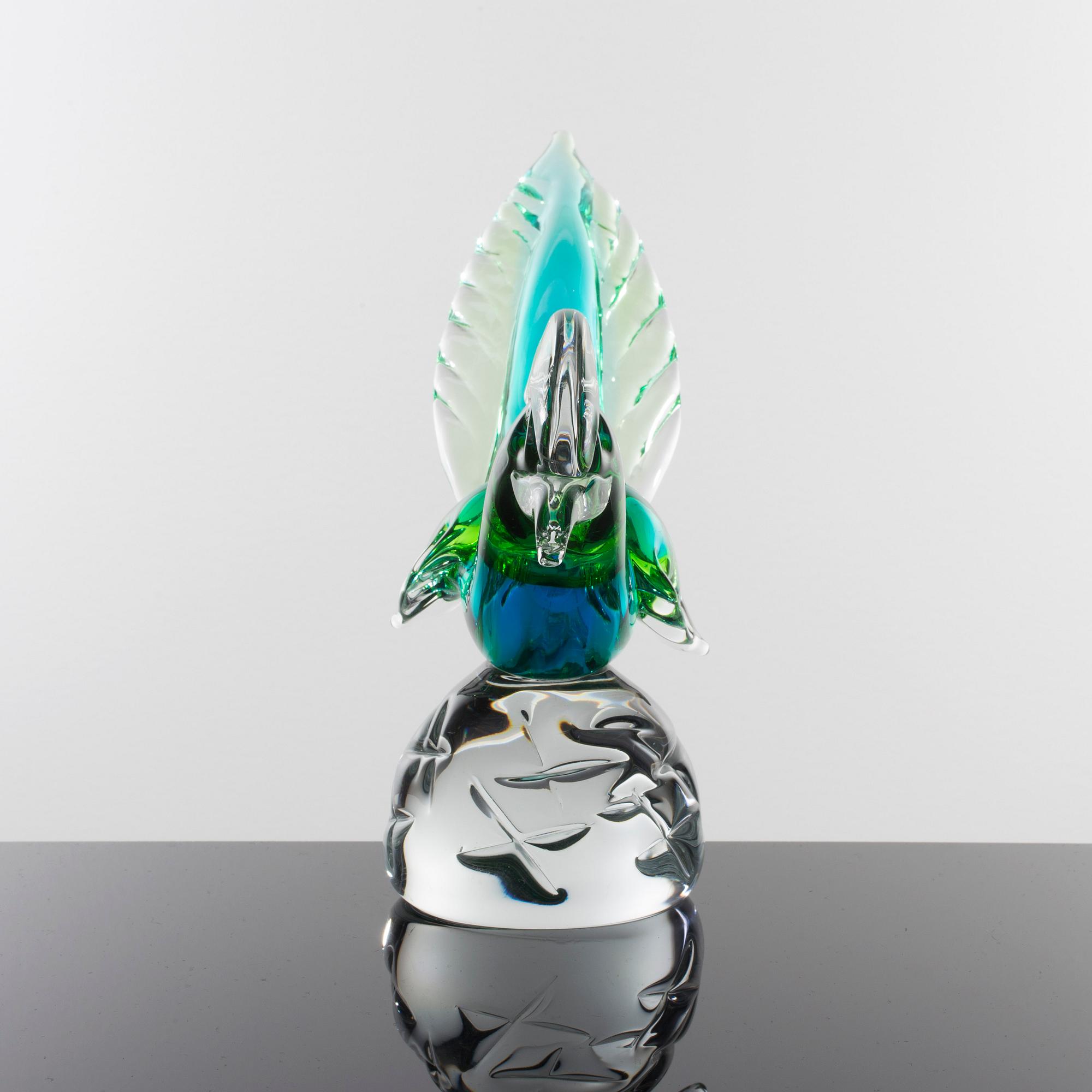 SKULPTUR, glas, FM Konstglas, Ronneby, 1900-talets andra hälft.