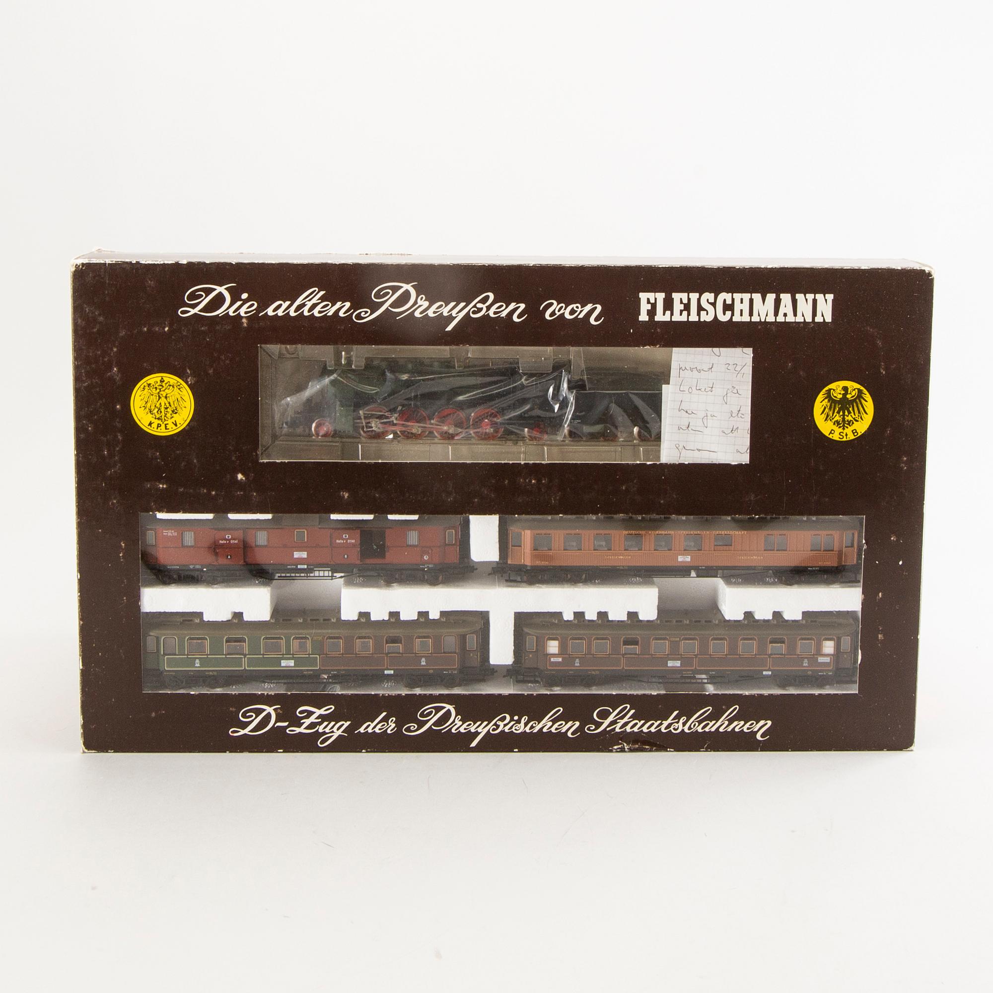 Fleischmann, 4 tågset, 1902, 1903, 1885 samt 391102, H0.