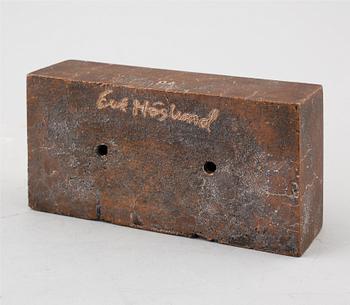 BOKSTÖD, brons, Erik Höglund, signerat, 1900-tal.