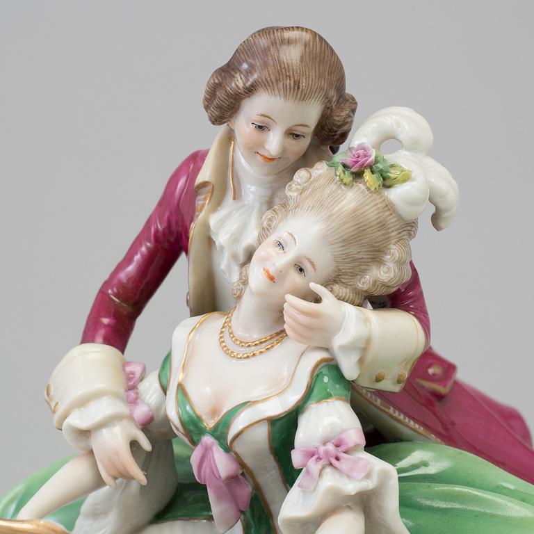 A Scheibe-Alsbach porcelain figure group, Germany, 1940s.