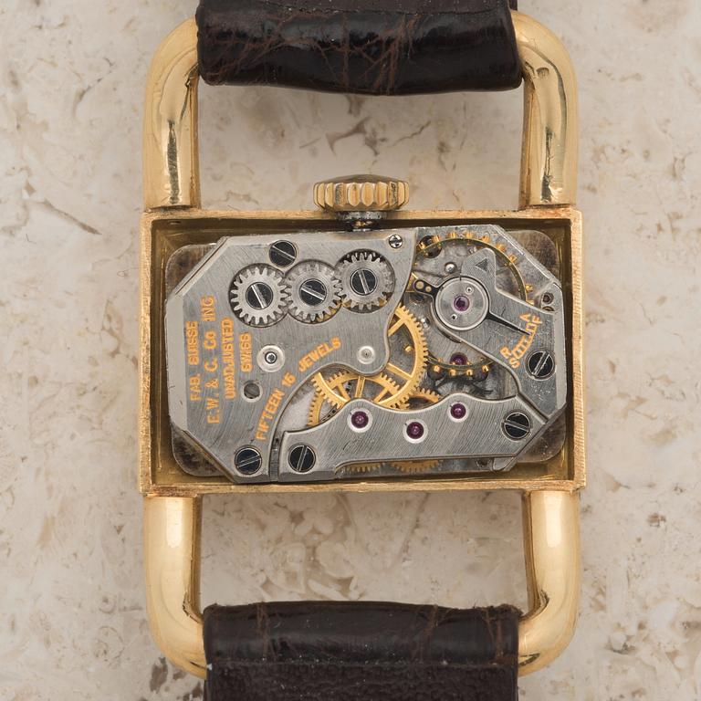 JAEGER-LECOULTRE, "Etrier Hermès",  wristwatch, 23 x 14,5 (34) mm,