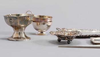 PARTI SILVER, 1800- och 1900-tal. Vikt 514 g.