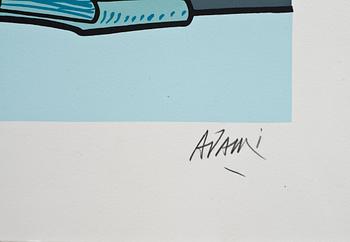 VALERIO ADAMI, färglitografi, signerad 1/200.