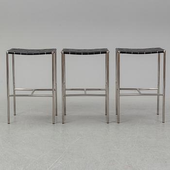 A set of three 'Klasen stool' bar stools, designed 2006 by Gordon Guillaumier for Minotti.