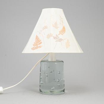 A Swedish Modern glass table lamp, mid 20th Century.