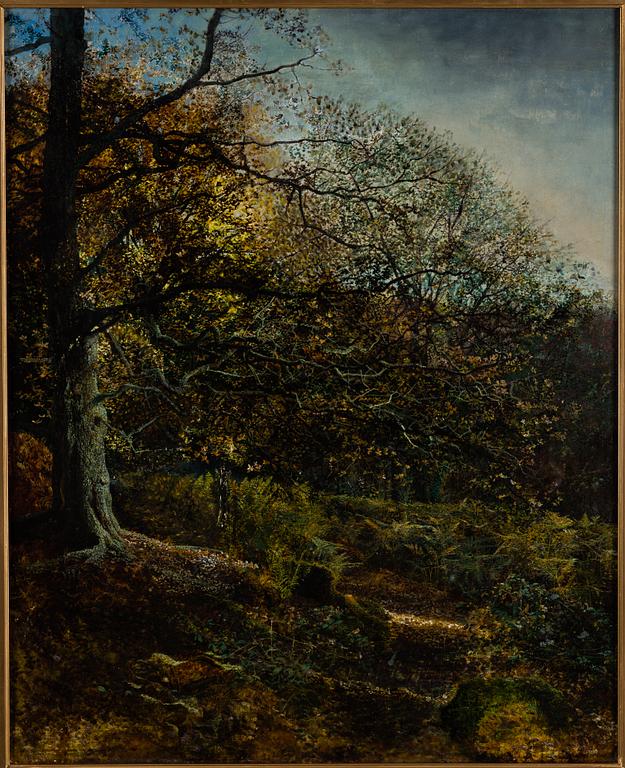 JOHN ATKINSON GRIMSHAW, attributed to. oil on canvas/panel, signed in lower left corner and dated -69.