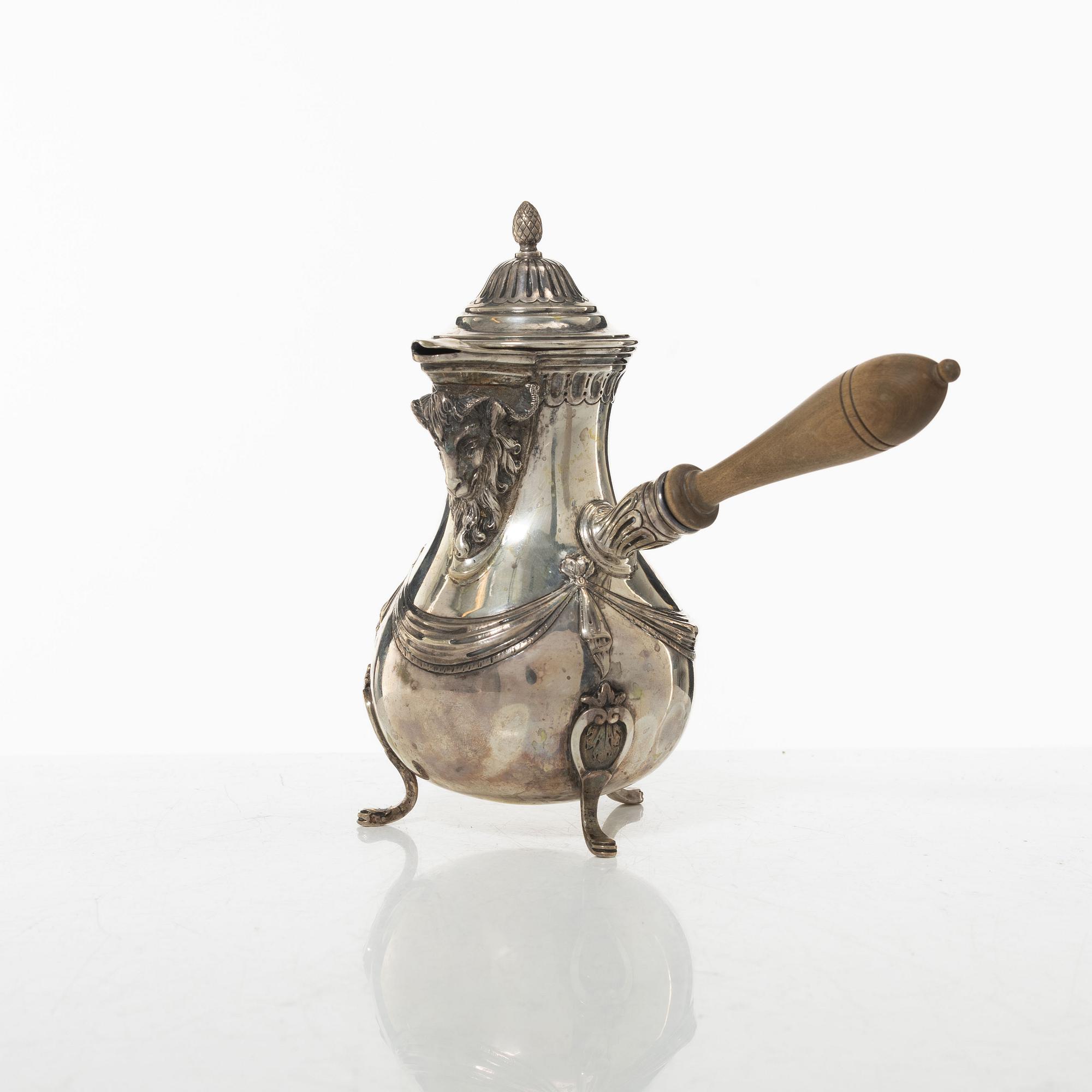 Mockakanna/mjölkkanna, silver, Paris, Frankrike, 1700-talets senare del. Louis XVI.