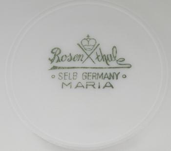 KAFFESERVIS, 23 delar, porslin, "Maria Björnbär", Rosenthal.