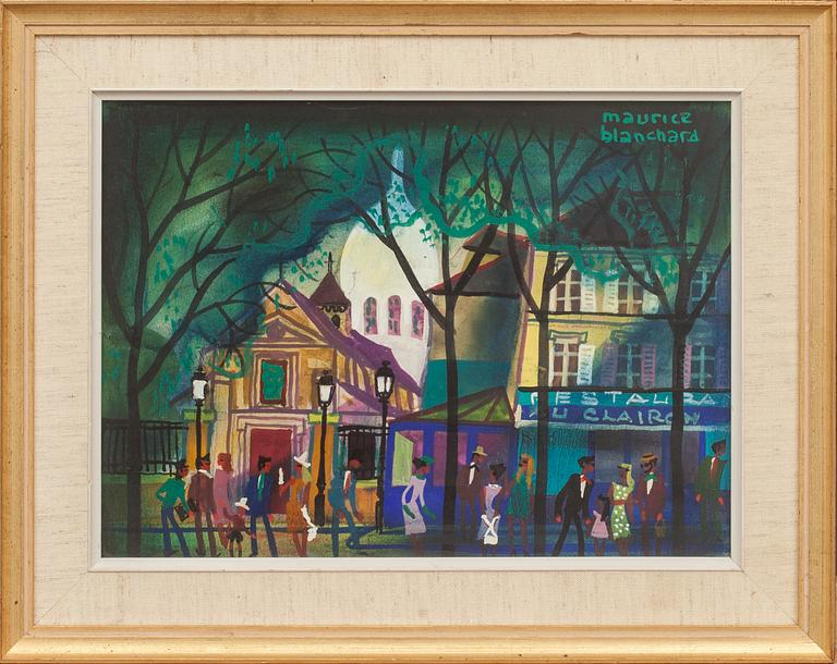 MAURICE BLANCHARD, blandteknik, signerad.