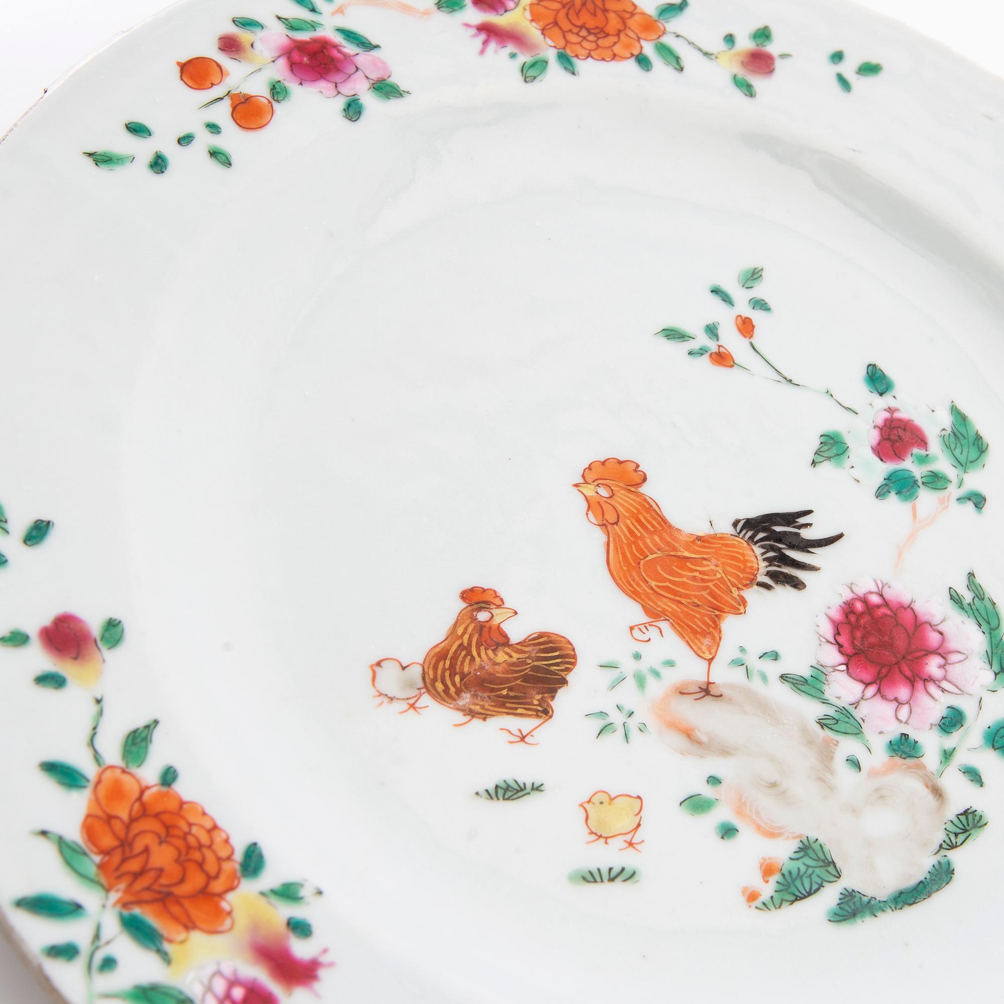 Plates 2 pcs China porcelain 18th century.