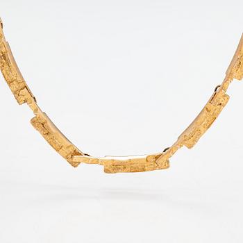 Björn Weckström, a 14K 'Big Tundra' necklace for Lapponia 1970.
