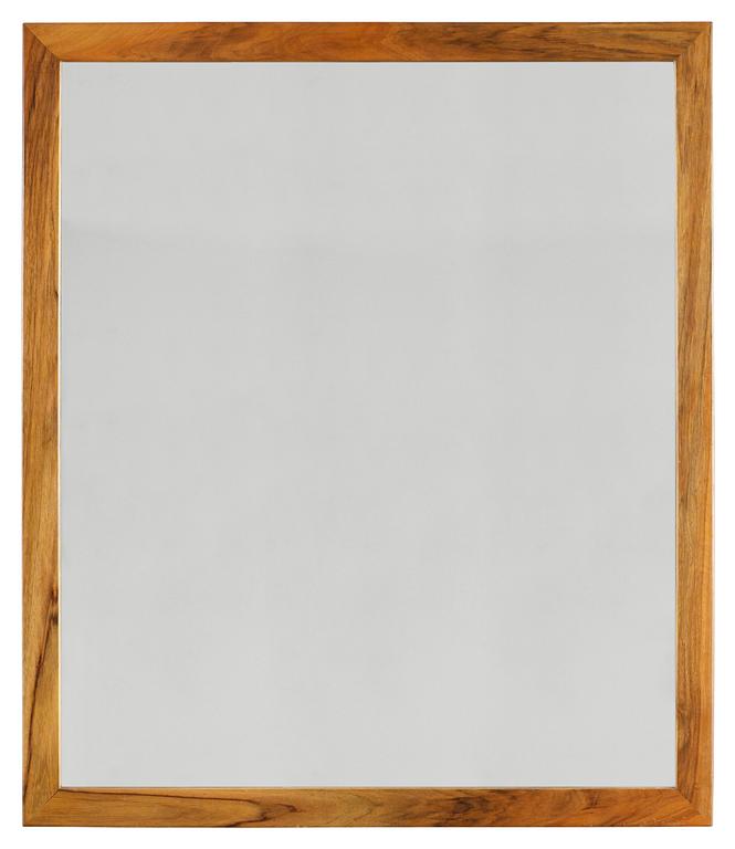 A Josef Frank walnut mirror by Firma Svenskt Tenn.