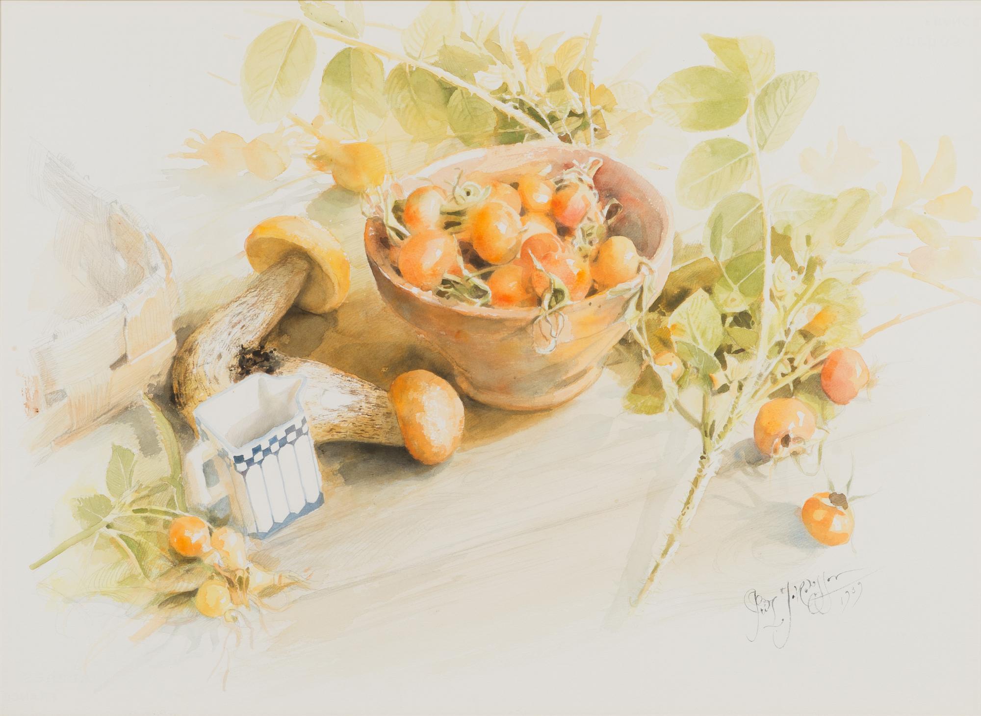 Fritz Jakobsson, water colour, signed and dated -89.