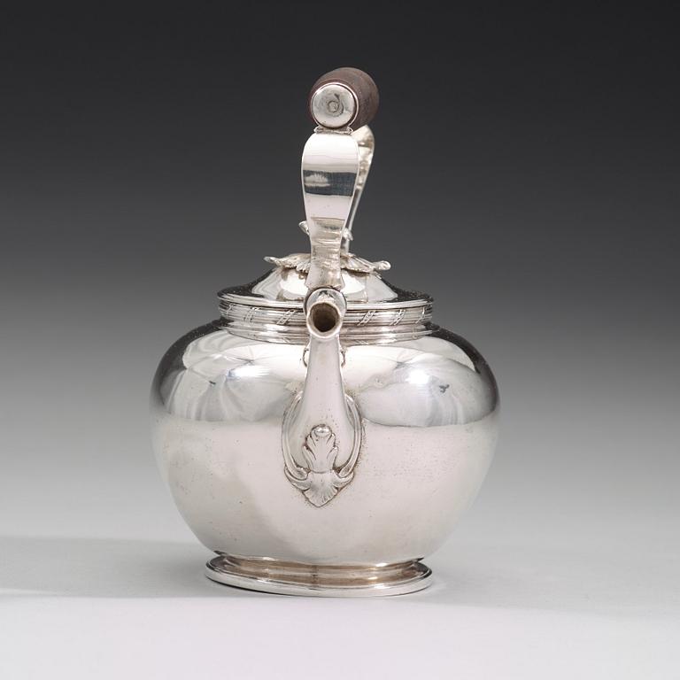 Jonas Thomasson Ronander, tekanna, silver, Stockholm 1774, rokoko.