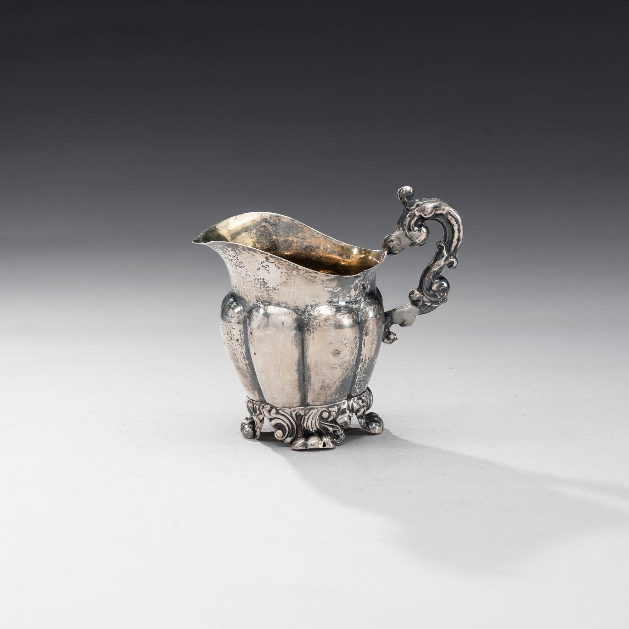 GRÄDDSNÄCKA, silver, Eric Wilhelm Gellerstedt (1842-1856), Härnösand 1851. Vikt 117,5 g.