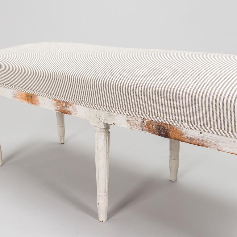 A Swedish late Gustavian bench from 19th century.