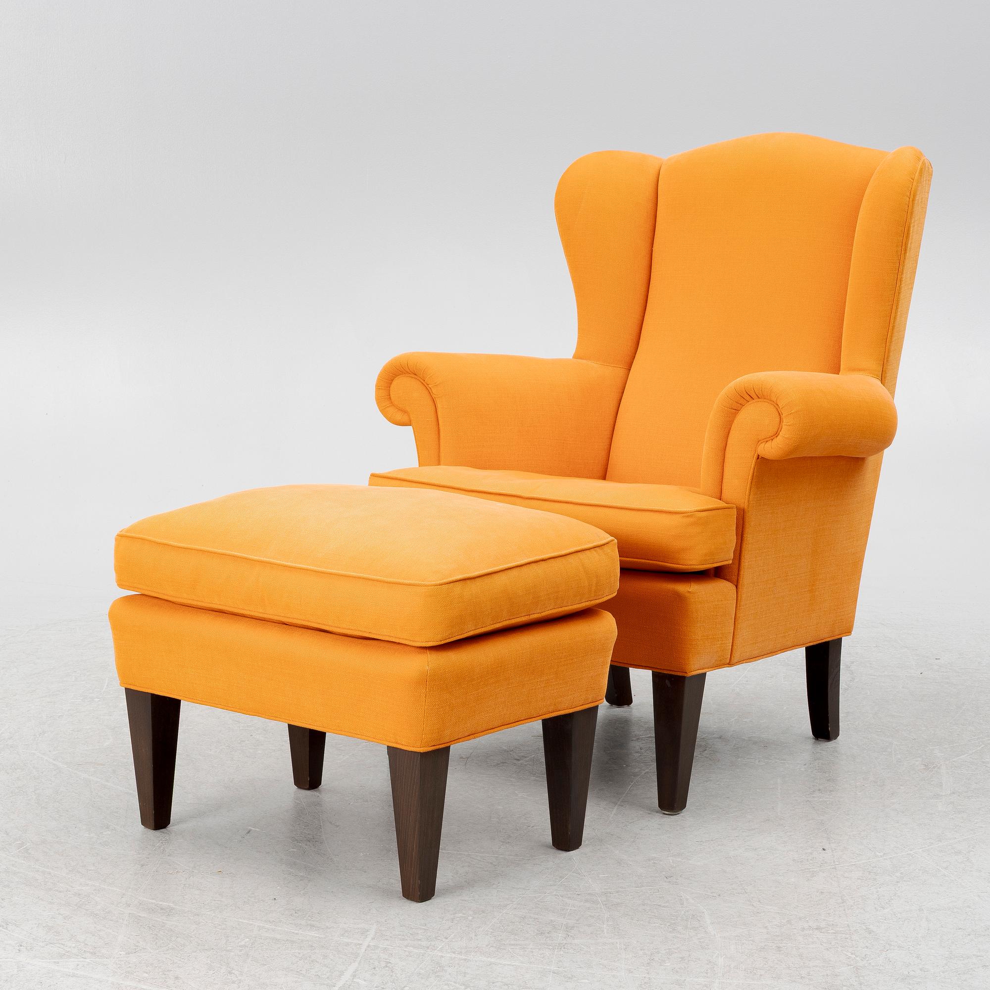 Fåtölj med fotpall, Jio Möbler.