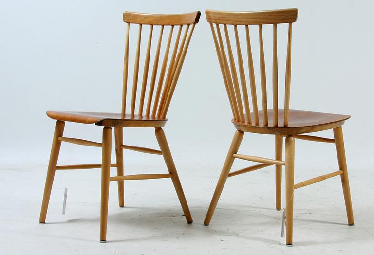 SOFFA, samt STOLAR, ett par, "Florett"-serien, Bröderna Wigells Stolfabrik AB, Malmbäck, 1950/1960-tal.