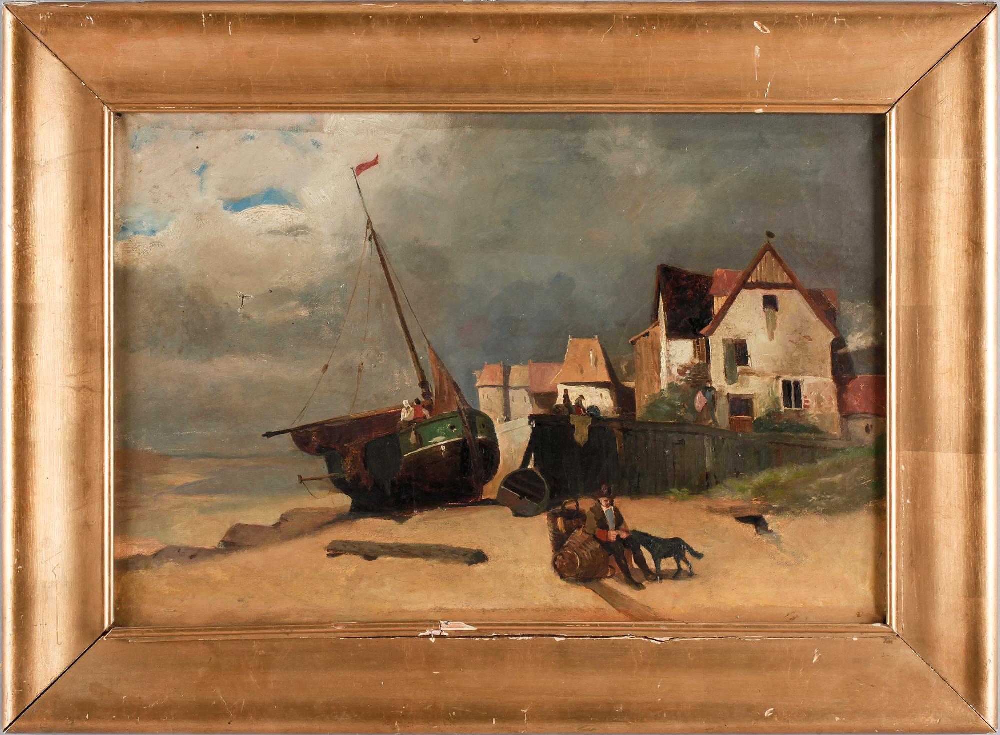 OKÄND KONSTNÄR, olja på duk, 1800/1900-tal.