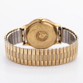 Omega, Constellation, Electronic ( f300Hz), armbandsur, 18K guld, stämgaffel,  plexiglas, ca 1970.