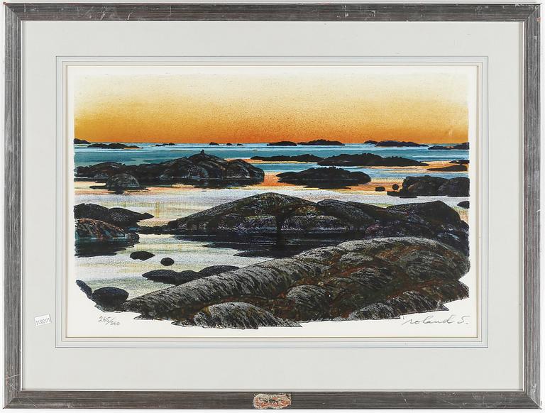 ROLAND SVENSSON, färglitografi, signerad och numrerad 265/360.