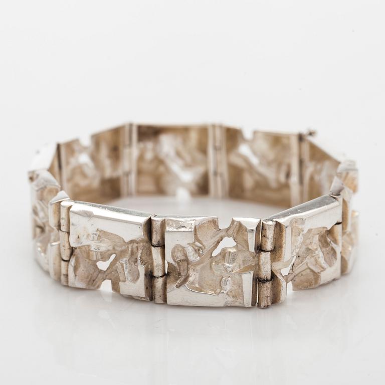 Jorma Laine, armband, silver, Kultateollisuus 1972.