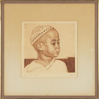 Eduard Wiiralt, "Noor araablane" (Young arabian).