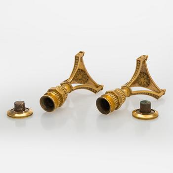 A pair of early 19th century candlesticks, France/Russia.