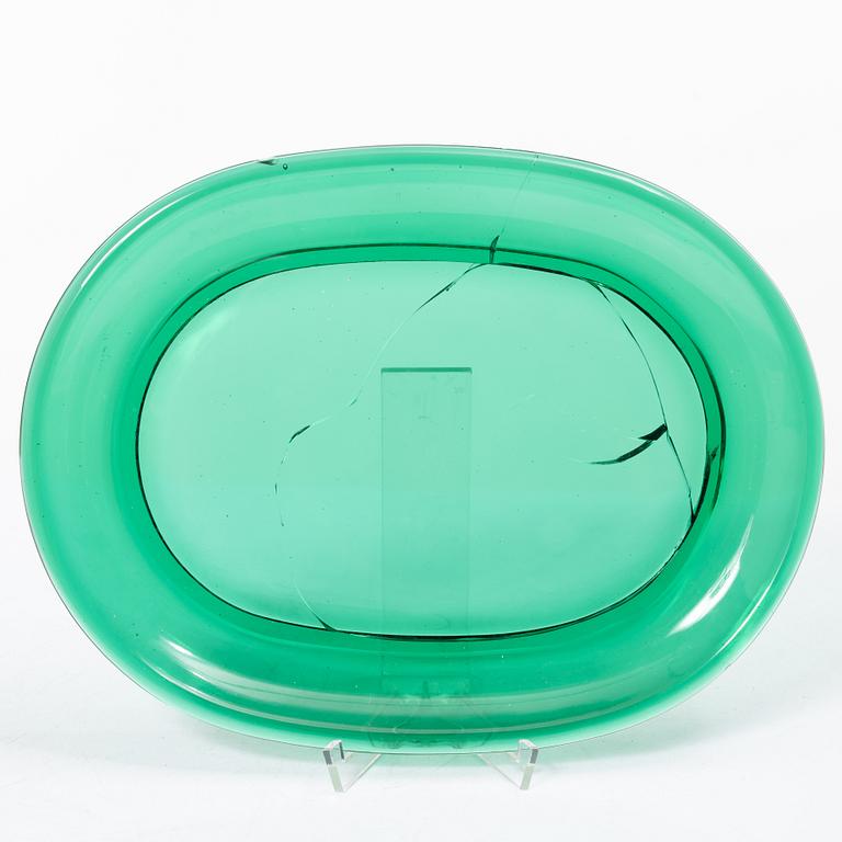 Josef Frank, Eleven lobster plates and eight bowls, Reijmyre/Gullaskruf for Svenskt Tenn, Sweden.