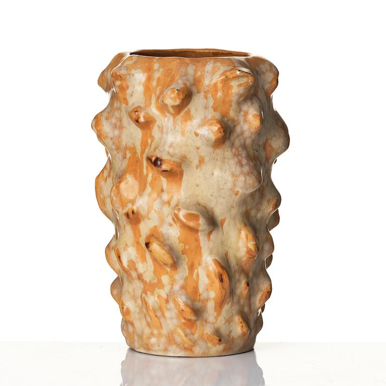 Axel Salto, a 'budding style' stoneware vase, Royal Copenhagen, Denmark mid 20th century.