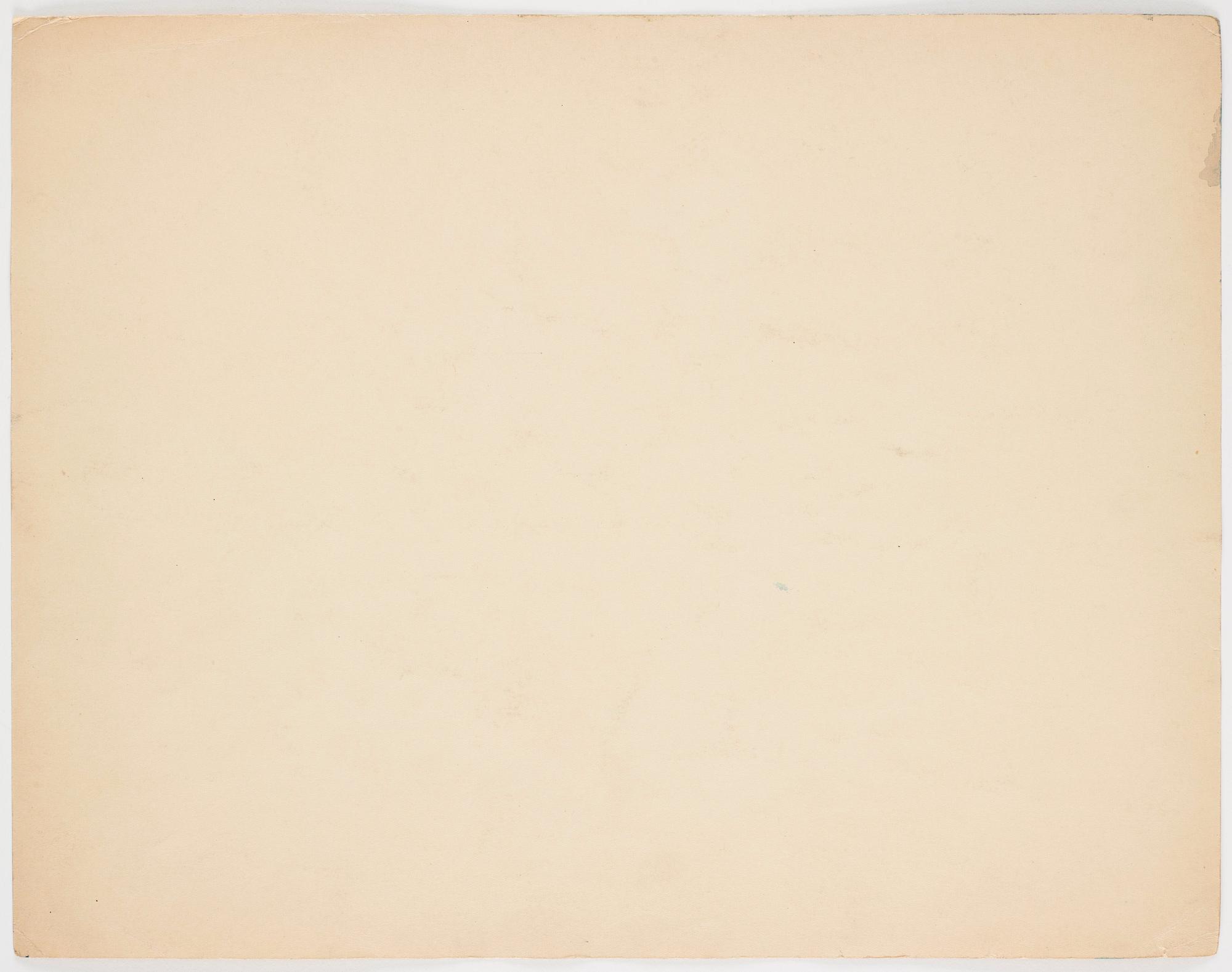 CO Hultén, watercolour, signed and executed 1936.
