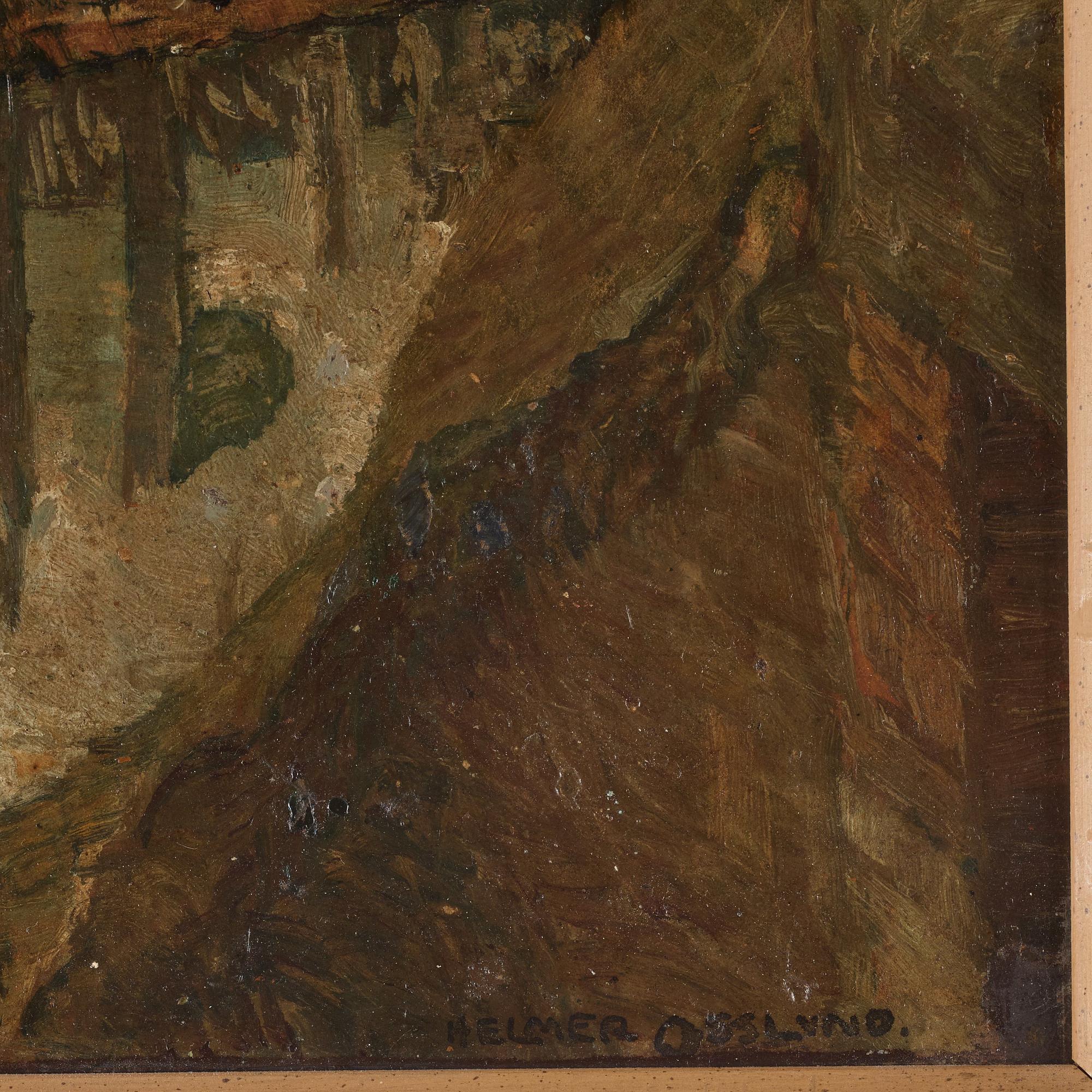 Helmer Osslund, 'Hustak i Honfleur' (Rooftops, Honfleur).