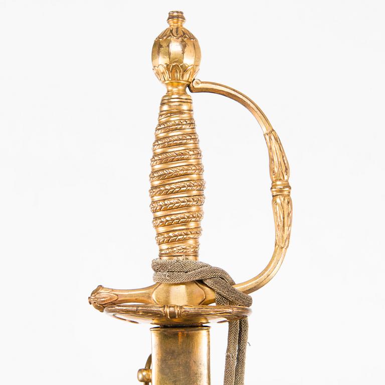 An infantry officer's sword, second half of 18th Century.