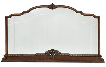 Mirror, so-called over mantle, 1920s-30s.