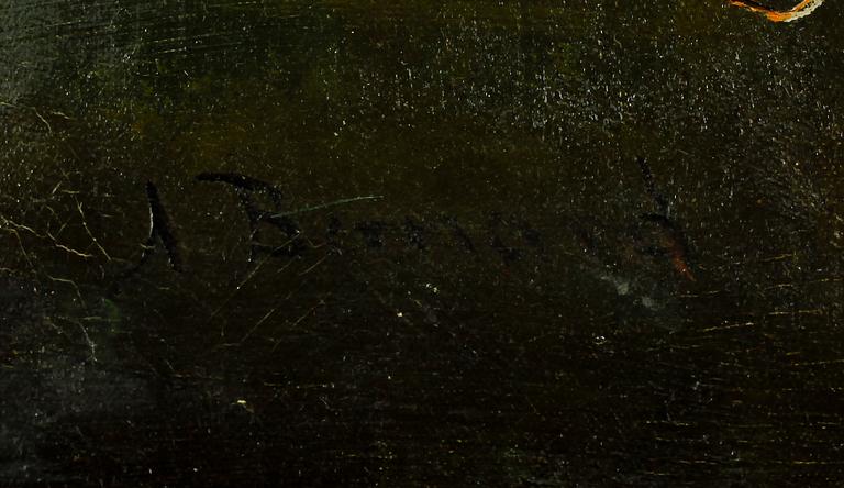 AUGUSTE HENRI BERNARD, sekelskiftet 1900, olja på duk, sign Bernard.