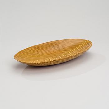 TAPIO WIRKKALA, PLYWOOD DISH. Signed TW. 1950s.