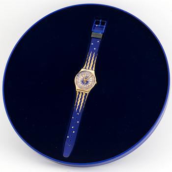 SWATCH, Christmas Special 1991, Hocus Pocus, wristwatch, 34 mm,