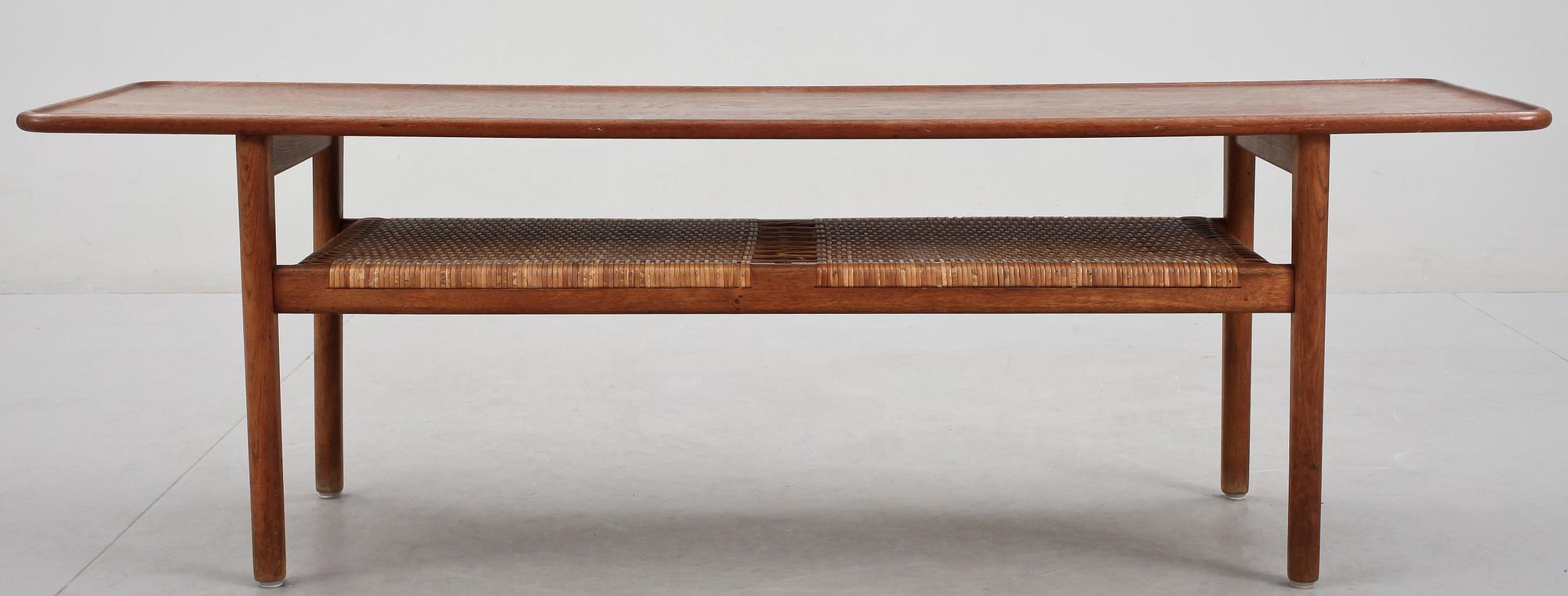 SOFFBORD, Hans J Wegner för Andreas Tuck, Danmark. Brännmärkt. 1950-60-tal.