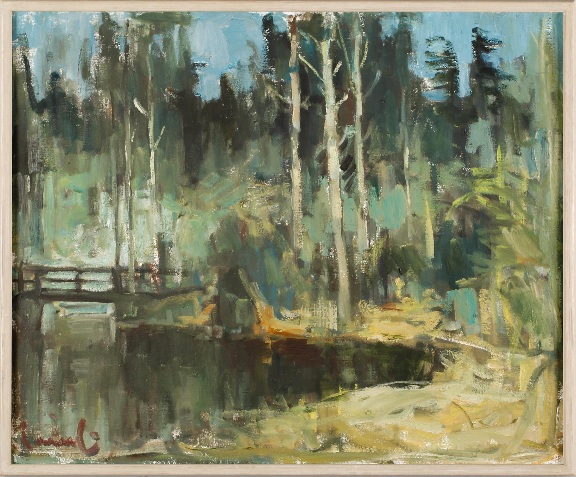 OLAVI LAINE, olja på duk, signerad.