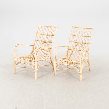 Badhusfåtöljer ett par  Larssons korgmakeri sent 1900-tal/2000-tal.