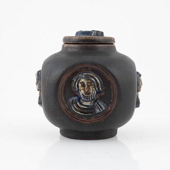 Jais Nielsen, a stoneware lidded jar, Royal Copenhagen Denmark, 1928.